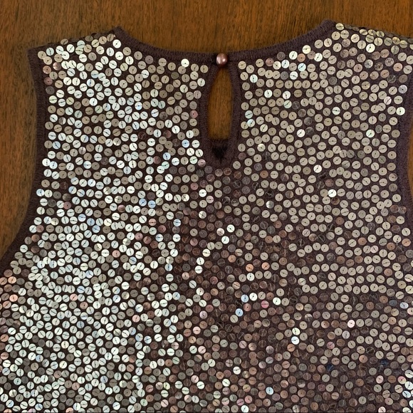 Vintage 90’s Sequined Wool/Angora Sweater/Vest, Sz SP - Picture 10 of 11